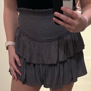 grey skirt!